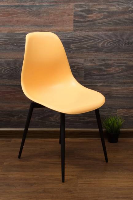 Стул Туссе чёрный /персиковый