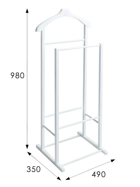 Вешалка костюмная В 27Н белый