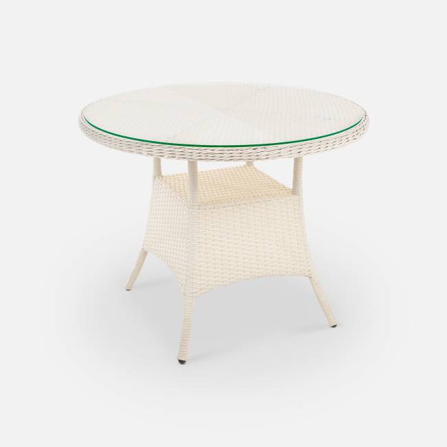 Стол Kipr D940 СТ (с упаковкой) Доминикана, RAL 1013, CT.Прозрачное