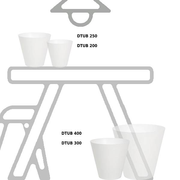 Кашпо для цветов Tubus DTUB300-S449 белый 12 л