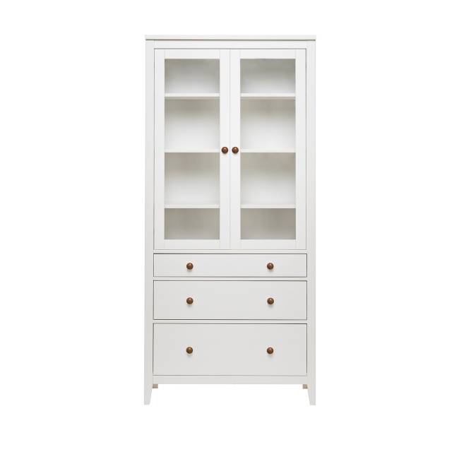 Leset Шкаф-витрина "Мира" (Шкаф для посуды 23) Белый