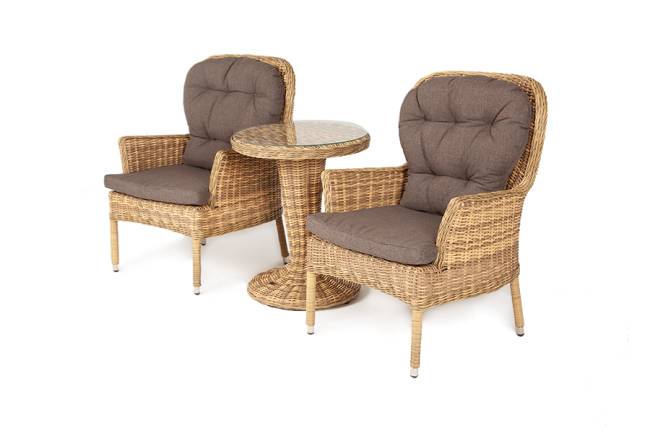 "Алиса" кофейный комплект из искусственного ротанга, цвет соломенный "Алиса" кофейный комплект из искусственного ротанга, цвет соломенный