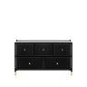 Комод Leset Нирита/Хайди широкий 5 ящиков, Черный Черный Черный