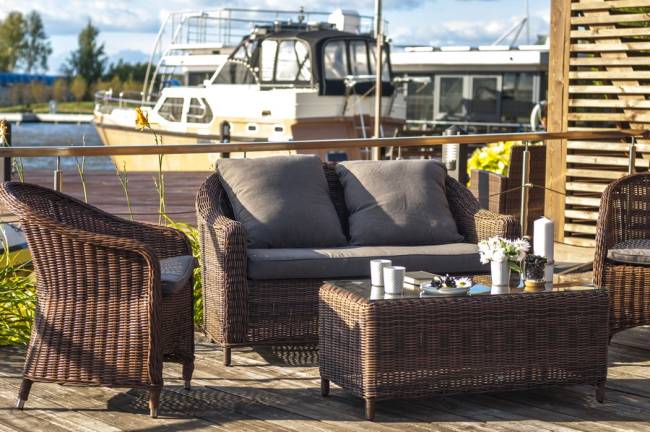 "Кон Панна С" лаунж зона из искусственного ротанга, цвет коричневый "Кон Панна С" лаунж зона из искусственного ротанга, цвет коричневый