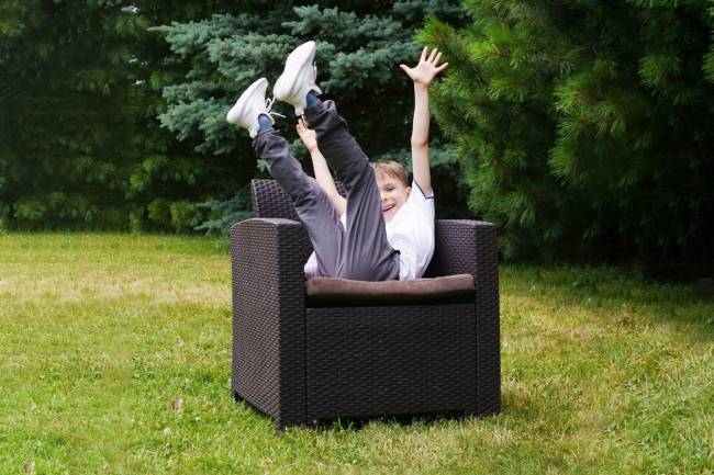 Комплект мебели АРИЗОНА Сет Макс / ARIZONA Set Max, антрацит (на 5 персон)