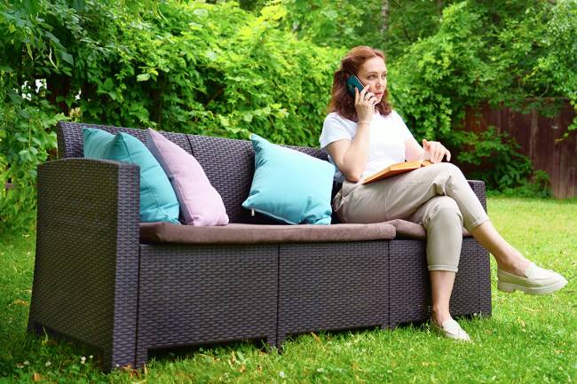 Комплект мебели АРИЗОНА Сет Макс / ARIZONA Set Max, антрацит (на 5 персон)