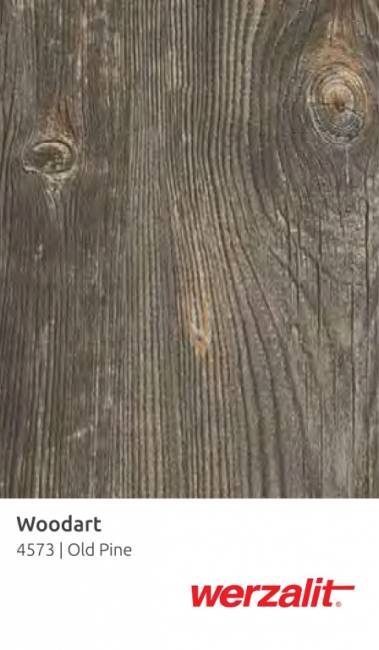 Столешница круглая Werzalit Bistroart золотой, состаренная сосна Ø600х18 мм