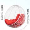 Подвесное кресло "Kokos White BS" Красная подушка Подвесное кресло "Kokos White BS" Красная подушка