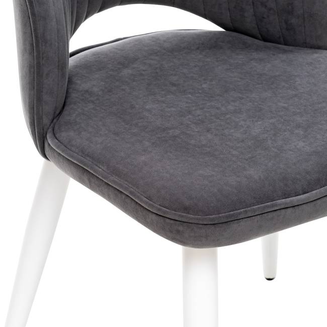 Стул Leset Арман 360 (поворотный механизм) Графит Белый Стул Leset Арман 360 (поворотный механизм) Графит Белый