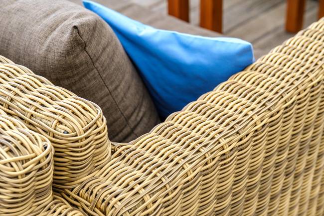 "Капучино" диван из искусственного ротанга двухместный, цвет соломенный "Капучино" диван из искусственного ротанга двухместный, цвет соломенный