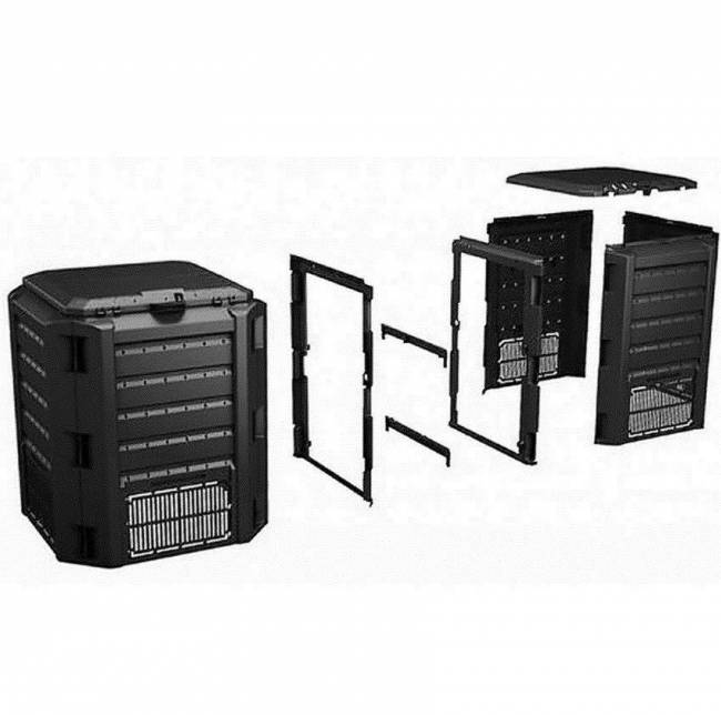 Компостер садовый 1200 л MODULE IKSM1200C черный