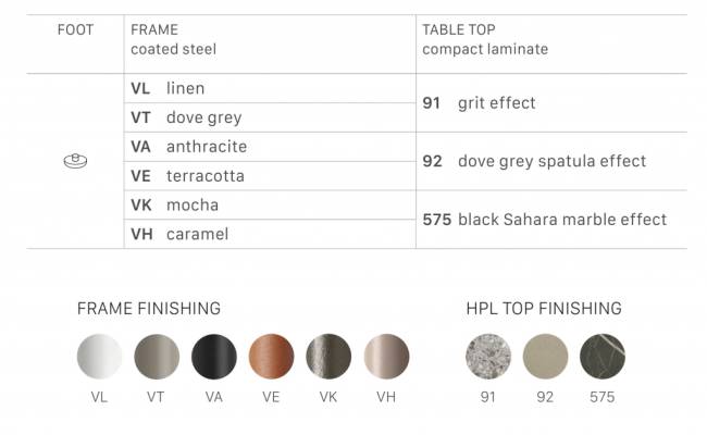 Столик кофейный ламинированный Flap мокко, черный мрамор Сахара 850х850х220 мм