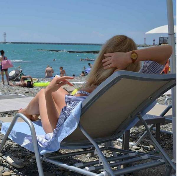 Шезлонг-лежак металлический Lotos Sunbed тортора 2000х625х1050 мм