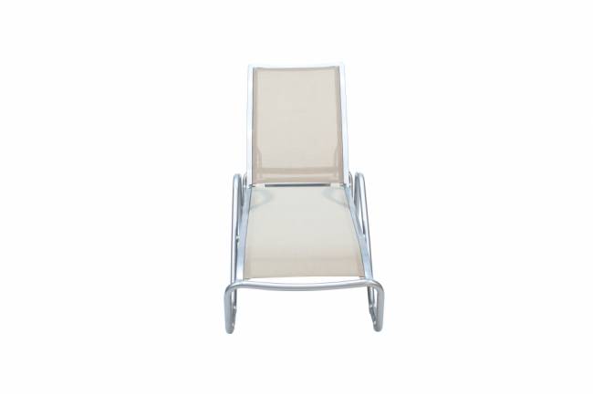 Шезлонг-лежак металлический Lotos Sunbed тортора 2000х625х1050 мм