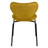 Комплект из 2-х стульев Seven Style горчичный велюр с чёрными ножками Комплект из 2-х стульев Seven Style горчичный велюр с чёрными ножками