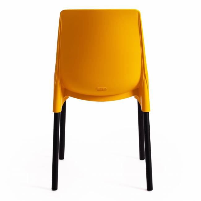 Стул Джениус/Genius (мод. 75) пластик/металл, 46x56x84cм, желтый/опоры черные (Комплект из 4 шт.) желтый металл/пластик Стул Джениус/Genius (мод. 75) пластик/металл, 46x56x84cм, желтый/опоры черные (Комплект из 4 шт.) желтый металл/пластик