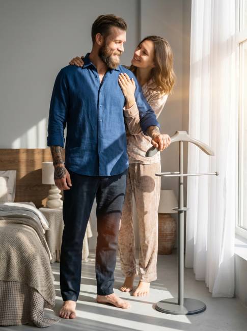 Вешалка костюмная В 25Н серый