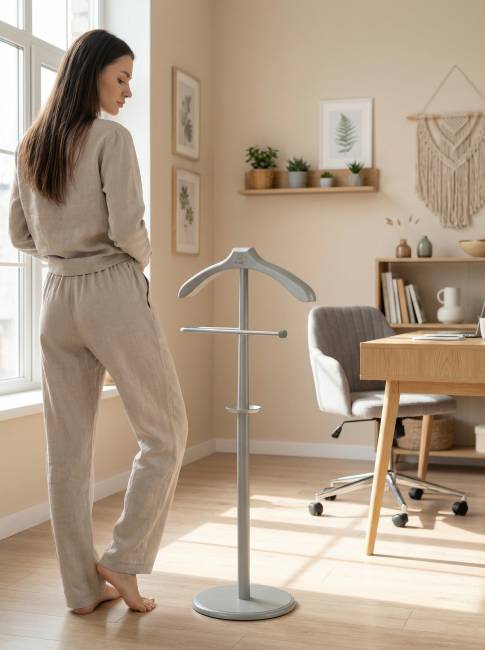 Вешалка костюмная В 25Н серый