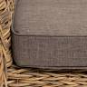 "Капучино" диван из искусственного ротанга (гиацинт) двухместный, цвет соломенный