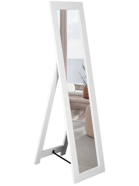 Зеркало напольное BeautyStyle 8 белый 138 см х 35 см