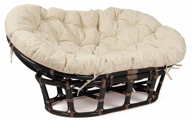 Диван MAMASAN/МАМАСАН 23/02 W /с подушкой/ подушка 182х119 см, 169х102х80 см, Antique brown (античный черно-коричневый), ткань, Старт Antique brown (античный черно-коричневый)