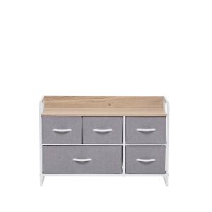 Комод Leset Ноа широкий, Каркас Белый, Светло-серый Белый Светло-серый