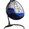 Подвесное кресло "Круглое" ротанг, черное