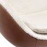 Кресло EGG STYLE CHAIR коричневый, белый, экокожа Кресло EGG STYLE CHAIR коричневый, белый, экокожа