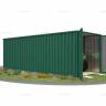 Хозблок SKOGGY секционный с плоской крышей 6 х 2 м, зелёный мох