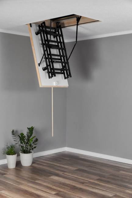 Чердачная складная лестница Metal T3 SUPER