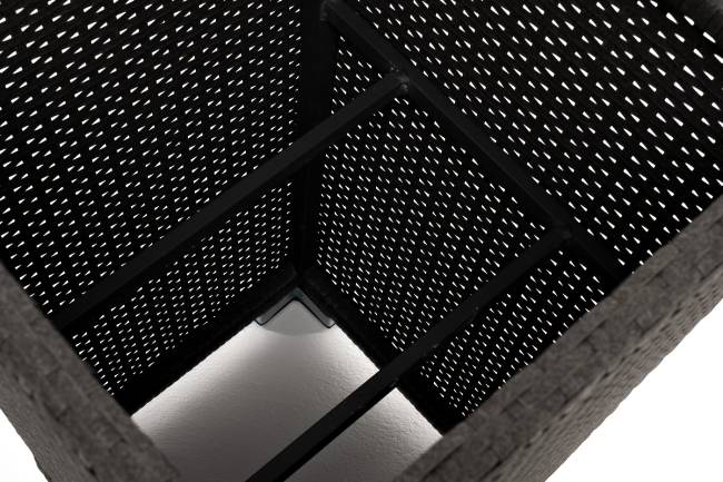 "Капучино" кашпо для цветов плетеное из искусственного ротанга, цвет коричневый "Капучино" кашпо для цветов плетеное из искусственного ротанга, цвет коричневый