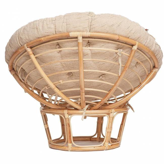 Кресло PAPASAN ECO/ПАПАСАН ЭКО P115-1/SP STD /c подушкой, ремешками/ диаметр подушки 129 см, 115x101x92 см, Natural (натуральный), ткань Старт Кресло PAPASAN ECO/ПАПАСАН ЭКО P115-1/SP STD /c подушкой, ремешками/ диаметр подушки 129 см, 115x101x92 см, Natural (натуральный), ткань Старт