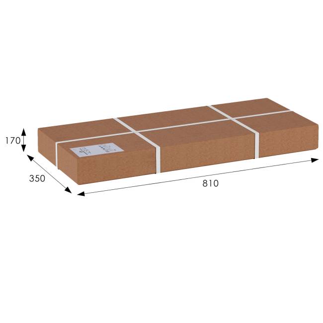 Банкетка Вивальди М с ящиком средне-коричневый, ткань полоса коричн.