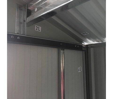 Хозблок металлический 125x195x197 см