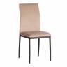 Стул CAPRI (mod. 39) металл, вельвет, 49.5 х 41 х 93,5 см, Beige (бежевый) HLR8 / черный (Комплект из 4 шт.) Beige (бежевый) HLR8 / черный металл, вельвет