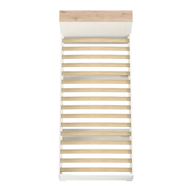 Кровать детская Джастин 11.54 цвет белый шагрень/дуб белый эксклюзив Кровать детская Джастин 11.54 цвет белый шагрень/дуб белый эксклюзив