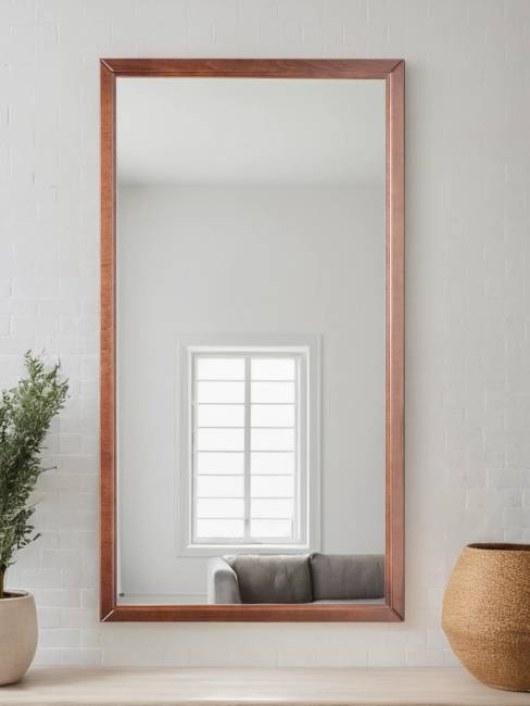 Зеркало настенное Артемида средне-коричневый 77 см х 46, 5 см