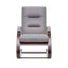 Кресло-качалка Leset Милано Орех текстура Malmo 90 (серый)