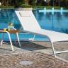 Шезлонг-лежак металлический Comfort 2080х620х400 мм