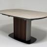 Стол DAGFINN 150 TL-314 поворотная система раскладки, исп. керамика на стекле / Кофе/ Орех, ®DISAUR