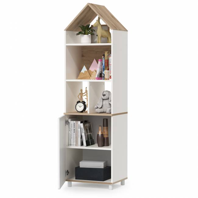 Стеллаж для детской Эйп 13.14 цвет белый/дуб белый Стеллаж для детской Эйп 13.14 цвет белый/дуб белый