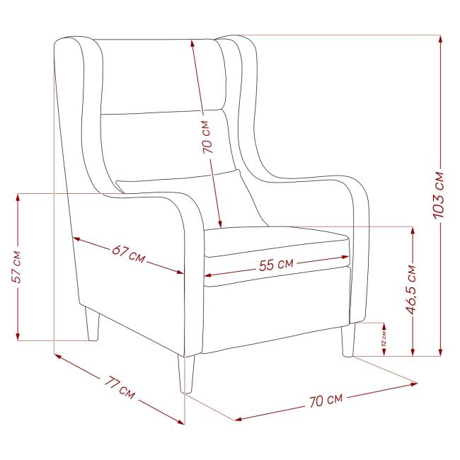 Кресло Leset Хилтон Melva 20, компаньон Melva 06 Венге