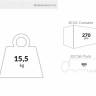 Стол пластиковый складной Sky Folding Table Ø60 бежевый Ø600х740 мм